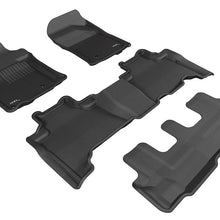 3D MAXpider 2010-2013 Lexus GX Kagu 1st & 2nd & 3rd Row Floormats - Black
