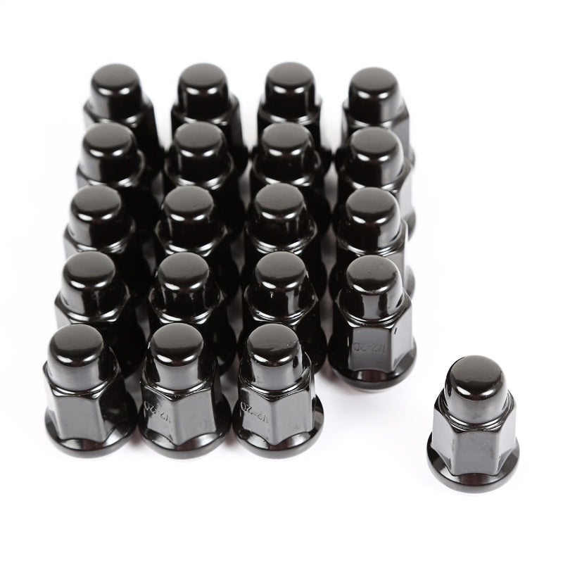 Rugged Ridge Wheel Lug Nut Set Of 20 1/2-20 Black - 16715.23