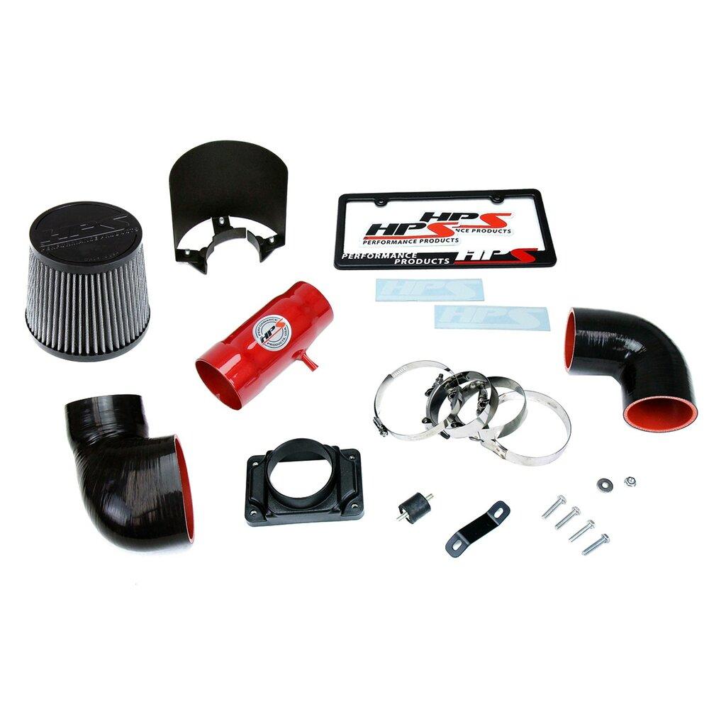 HPS Performance Red Shortram Air Intake for 91-99 Dodge Stealth DOHC V6 NonTurbo (1991-1999 Dodge Stealth DOHC V6 3.0L Non Turbo) - 827-151R-2