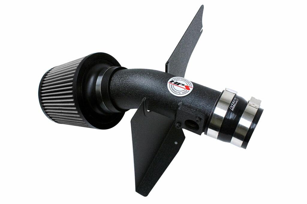 HPS Performance Black Shortram Air Intake for 2008-2014 Subaru WRX STI 2.5L Turbo (2008-2014 Subaru WRX STI 2.5L Turbo) - 827-566WB-1
