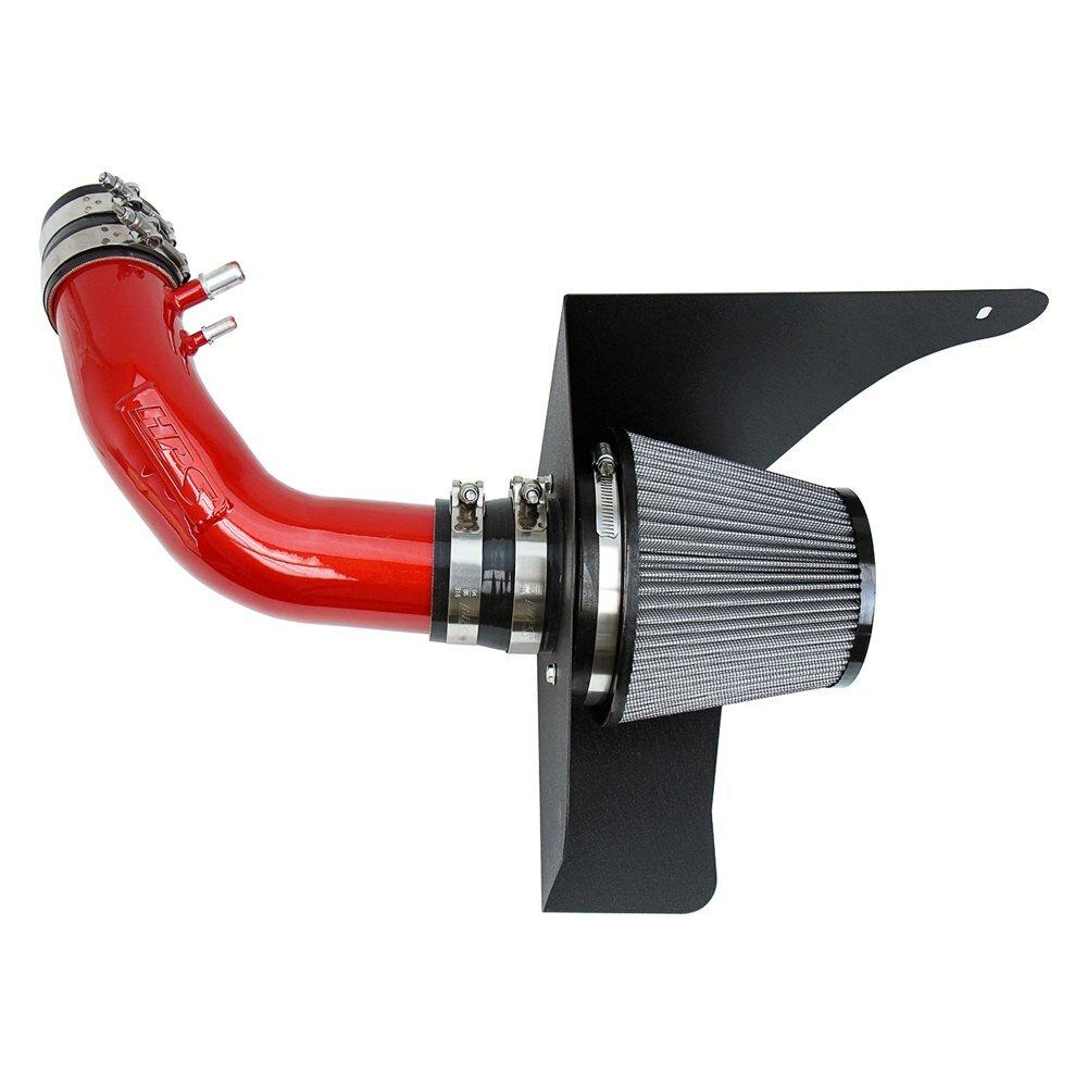 HPS Performance Red Cold Air Intake Kit for 15-17 Ford Mustang 3.7L V6 (2015-2017 Ford Mustang 3.7L V6) - 827-638R