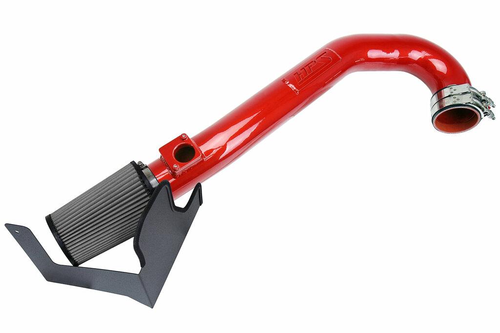 HPS Performance HPS Red Shortram Air Intake Kit  Cool Short Ram SRI 827-684R (2017-2021 Subaru Impreza 2.0L Non Turbo) - 827-684R-1