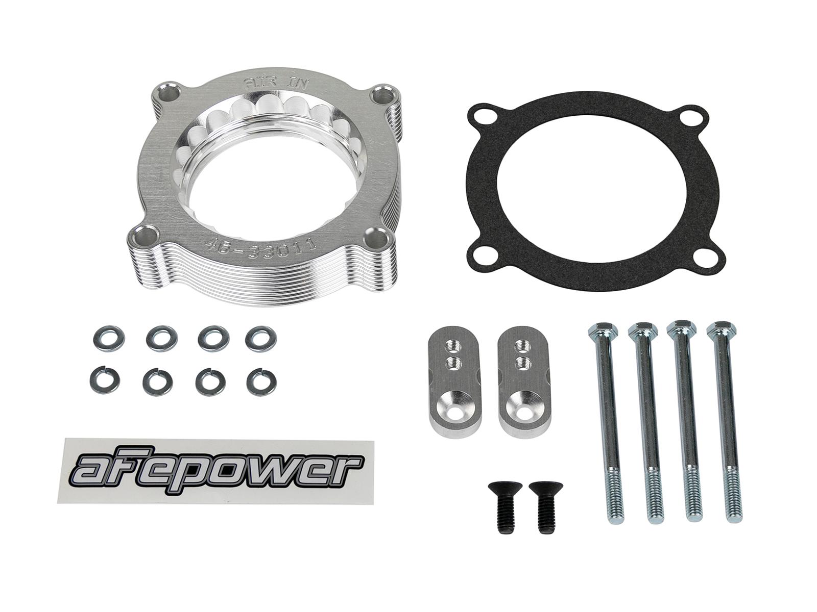 AFE Silver Bullet Throttle Body Spacer Kit (2010-2016 F-150, F-150, F-250 Super Duty, F-350 Super Duty) - 46-33011