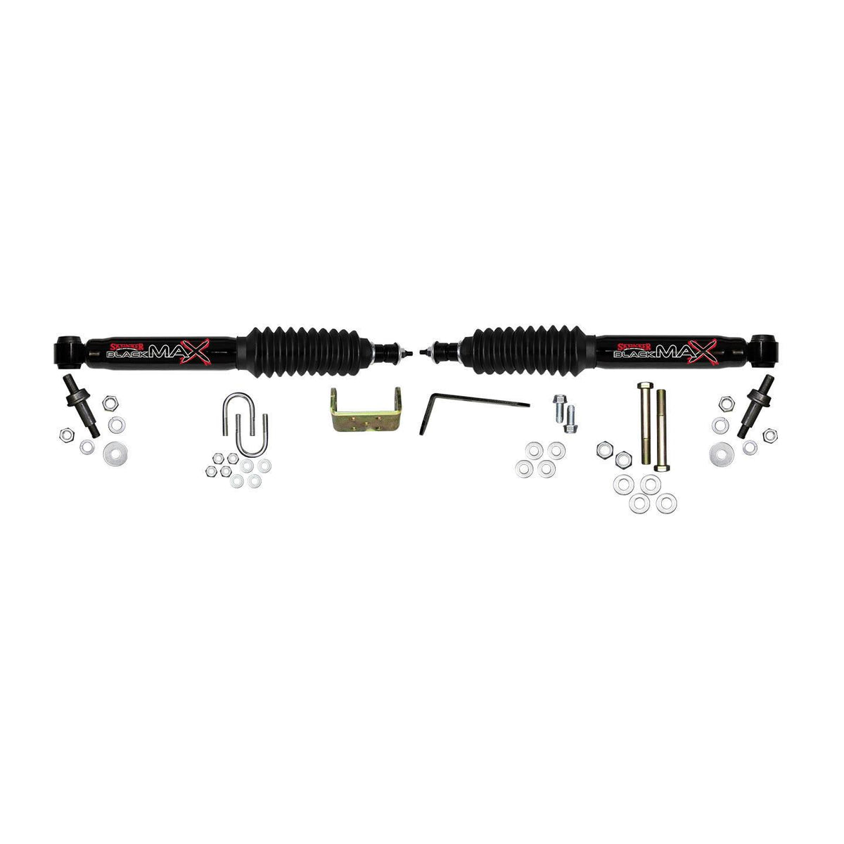 Skyjacker Steering Stabilizer Dual Kit Black  Dual Kit Can Only Be Used w/Skyjacker Suspension Lift - 8296