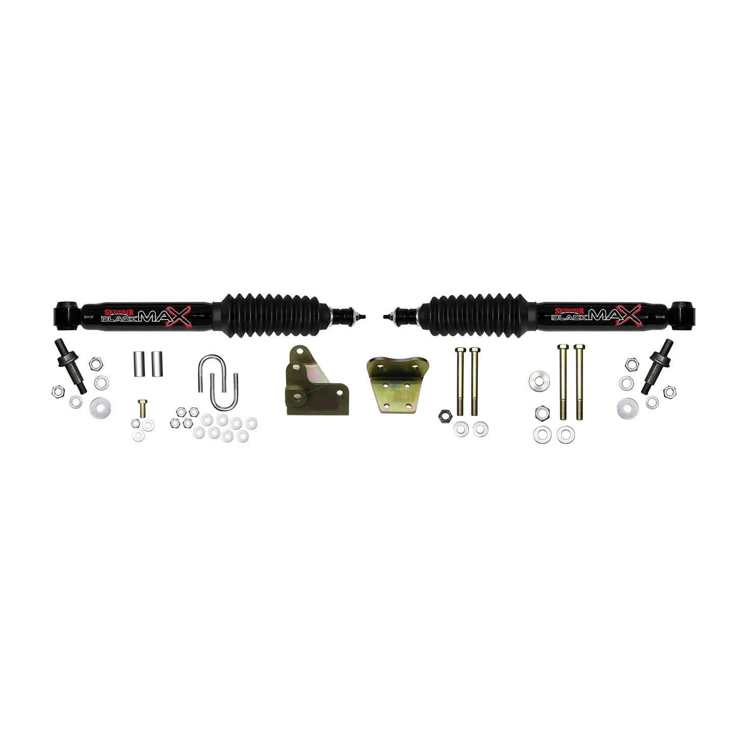 Skyjacker Steering Stabilizer Dual Kit Black  Dual Kit For Use w/Skyjacker 6 Inch Lift - 8297