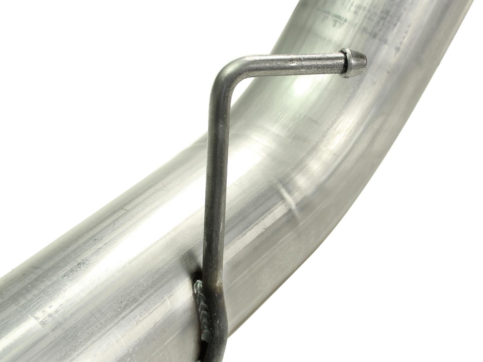 AFE Large Bore-HD 5 IN 409 Stainless Steel DPF-Back Exhaust System w/Black Tip - 49-43055-B