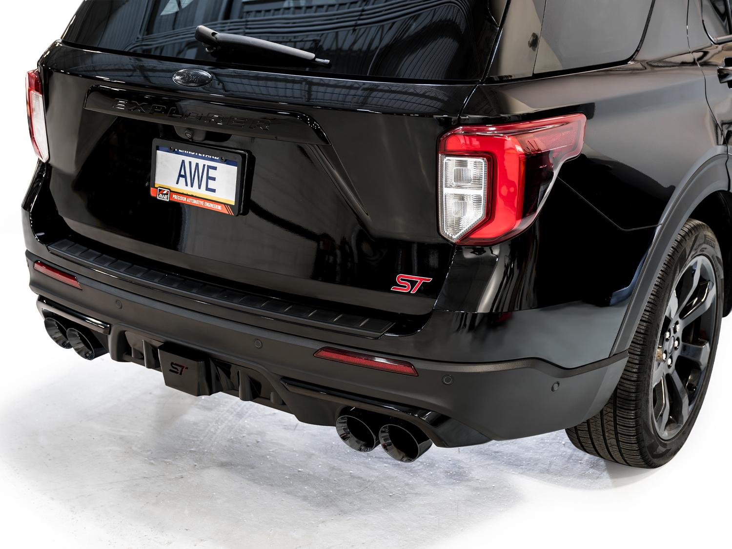 AWE Touring Edition Catback Exhaust - Diamond Black Tips (2020-2026 Explorer ST) - 3015-43625