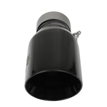 AFE MACH Force-Xp 304 Stainless Steel Clamp-on Exhaust Tip Black (3 IN Inlet x 4-1/2 IN Outlet x 9 IN L) - 49T30454-B093