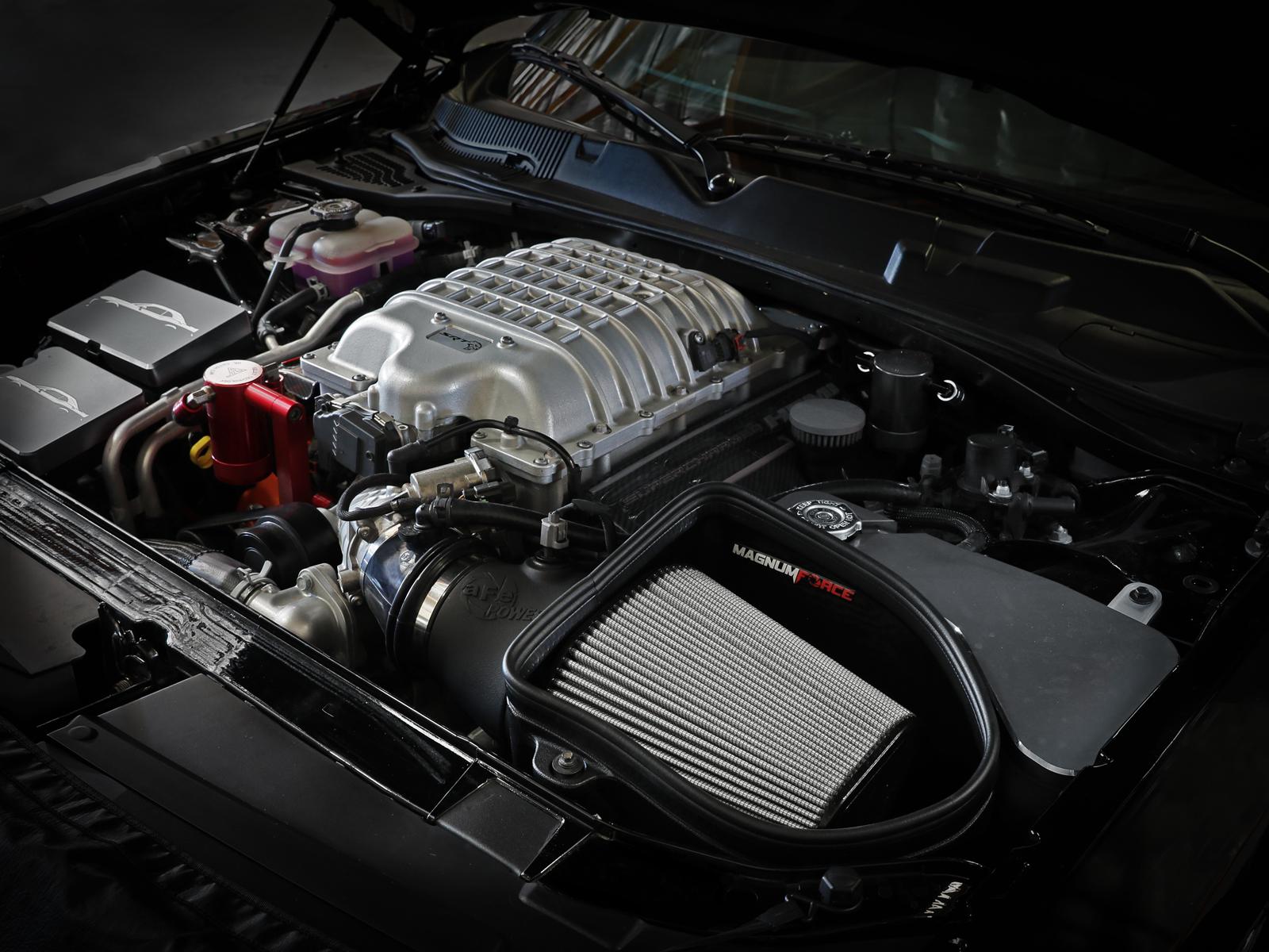 aFe FORCE Stage-2 Cold Air Intake System w/ Pro DRY S Filter (2019-2023 Dodge Challenger Hellcat V8-6.2L) - 54-13076D
