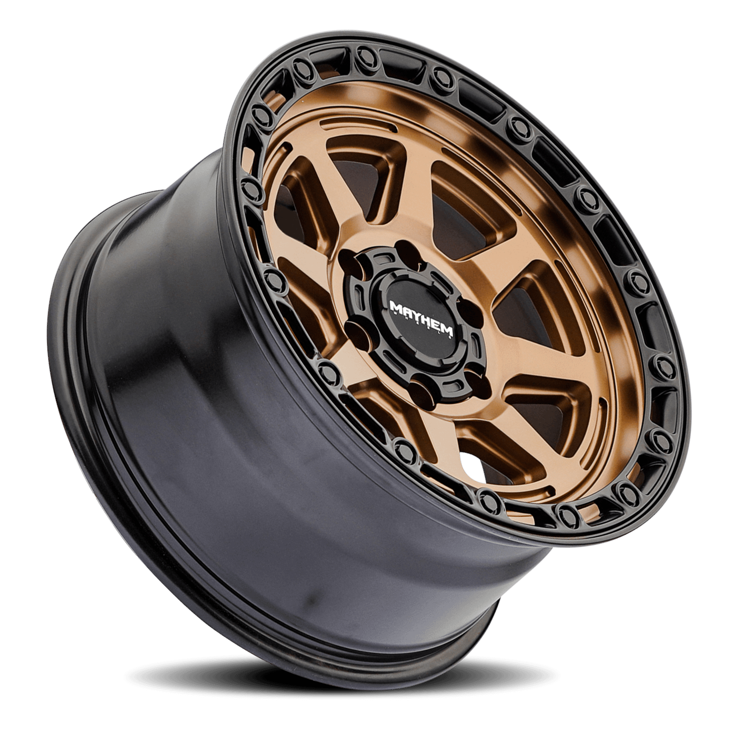 Mayhem Wheels Mayhem Offroad Wheels Ridgeline 8306 BZ 17x8.5 Bronze -6 Off Set 6 Lug 4.51 BSM 106.1 Bore Cast Aluminum - 8306-7883BZ