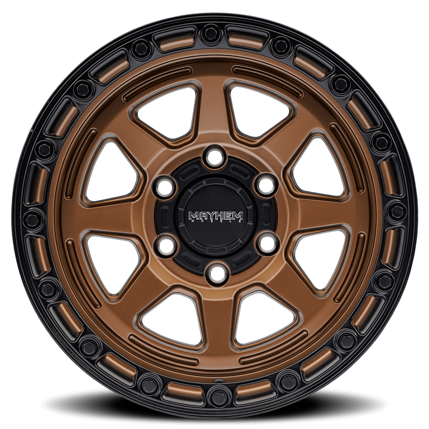 Mayhem Wheels Mayhem Offroad Wheels Ridgeline 8306 BZ 17x8.5 Bronze -6 Off Set 6 Lug 4.51 BSM 106.1 Bore Cast Aluminum - 8306-7883BZ
