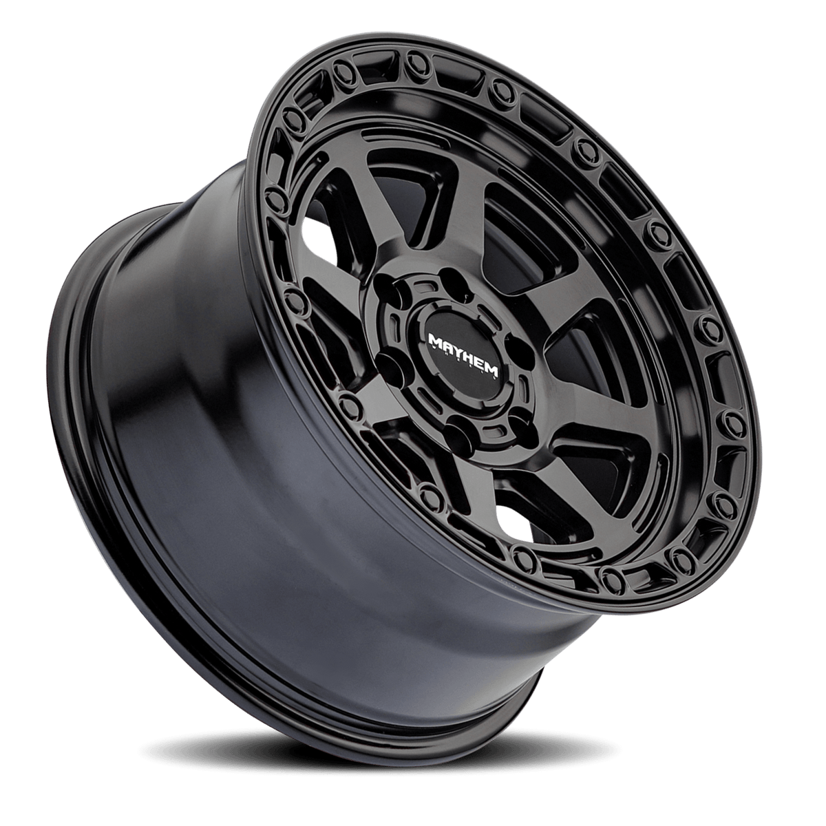 Mayhem Wheels Mayhem Offroad Wheels Ridgeline 8306 MB 17x8.5 Black -6 Off Set 6 Lug 4.51 BSM 106.1 Bore Cast Aluminum - 8306-7883MB