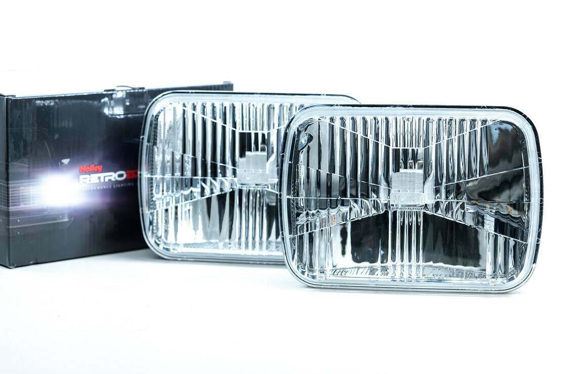 Holley RetroBright Headlight: Classic White (5x7" Rectangle) - LFRB130