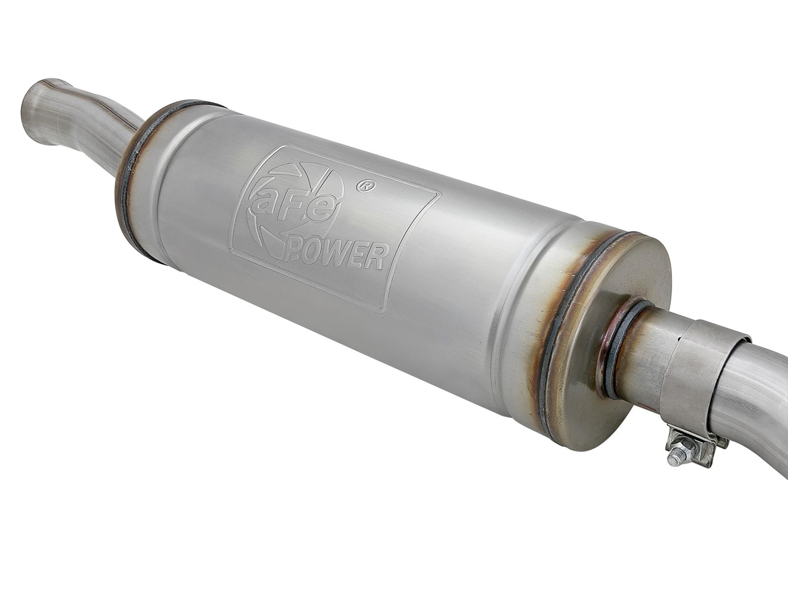 AFE MACH Force-Xp 2-1/2 IN 409 Stainless Steel Cat-Back Mid-Pipe w/ Muffler (Jeep Wrangler (JL) 18-24 V6-3.6L) - 49-48064