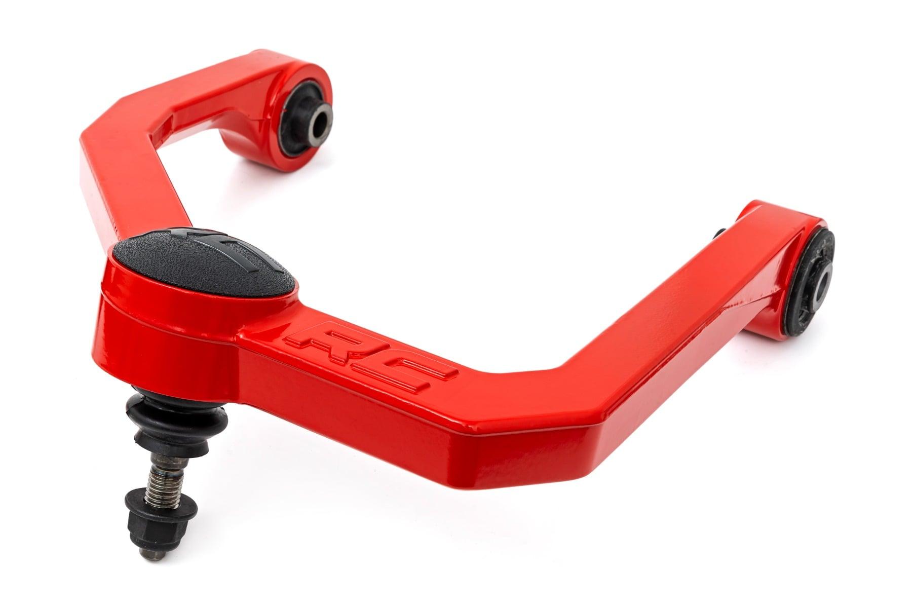 Rough Country Red Forged Upper Control Arms 2-3 Inch Lift Nissan Titan 2WD/4WD (04-24) (2004-2024 Titan, TITAN) - 83401ARED