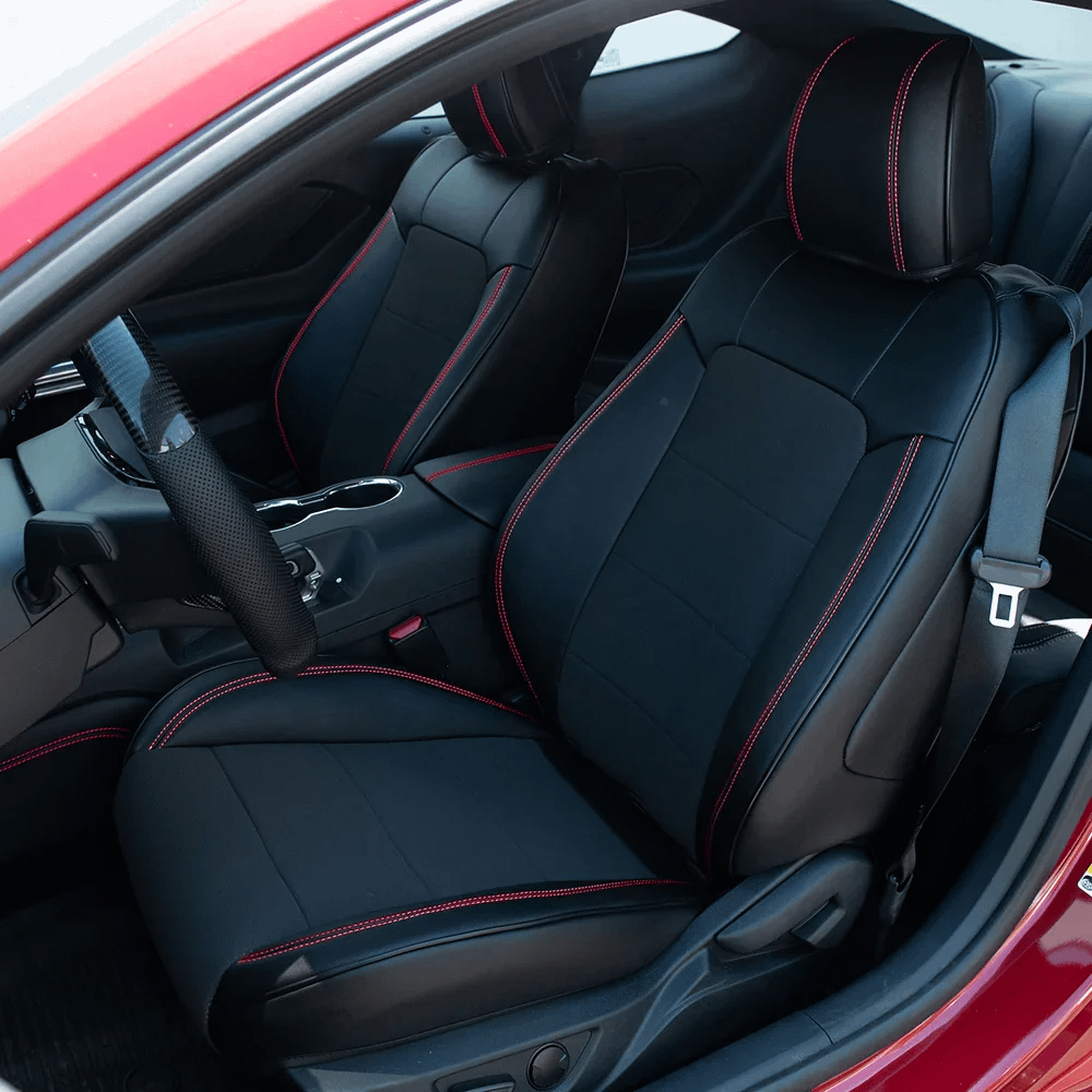 Kustom Interior Custom Premium Artificial Leather Seat Covers (2015-2023 Mustang Coupe)
