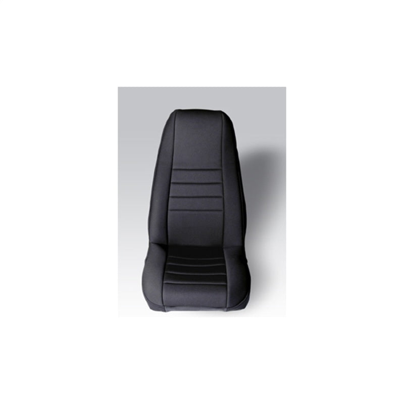 Rugged Ridge Neoprene Seat Cover Rugged Ridge Fronts (Pair) Black 76-90 Wrangler - 13212.01