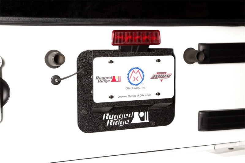 Rugged Ridge Tire Carrier Delete Plate Kit: 07-18 Jeep Wrangler Jk - 11586.11