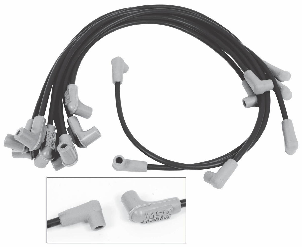 Msd 31833 Wire Set, Black Super Conductor, Chevy Caprice/Camaro, '88-On