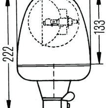 Hella Rotating Lamp H 24V Yellow Mgs24 2Rl
