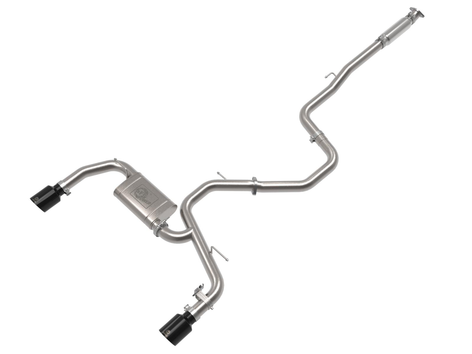 AFE Takeda 3 IN 304 Stainless Steel Cat-Back Exhaust w/ Black Tips Hyundai Elantra N 22-23 L4-2.0L (t) - 49-37028-B