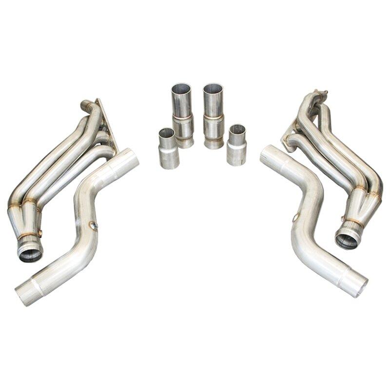 TSP Hemi-Hellcat 2" Long Tube Headers With High Flow Cat Connection Pipes - TSP-DCH-HC-CAT-X