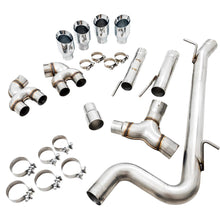 AWE Track Edition Exhaust for MK7 Golf R - Chrome Silver Tips, 102mm - 3015-42134