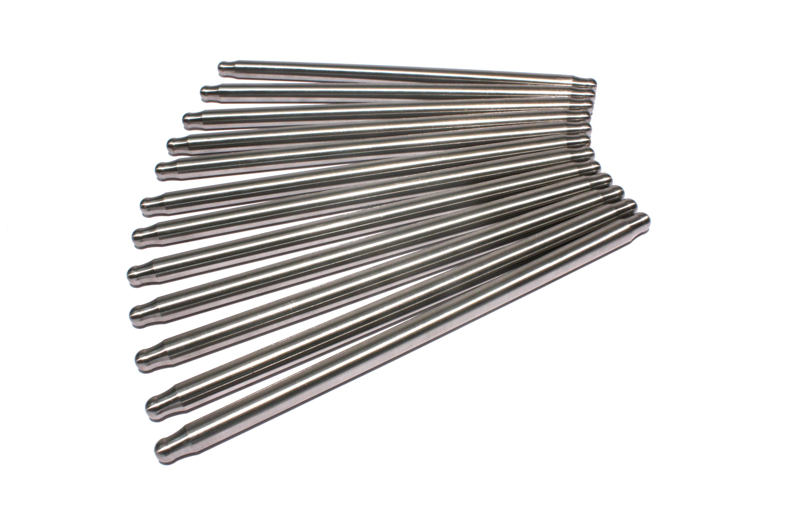 Comp Cams Hi-Tech One-Piece 7.800" Long, .135" Wall, 3/8" Diameter Pushrod Set of 12 - 8460-12