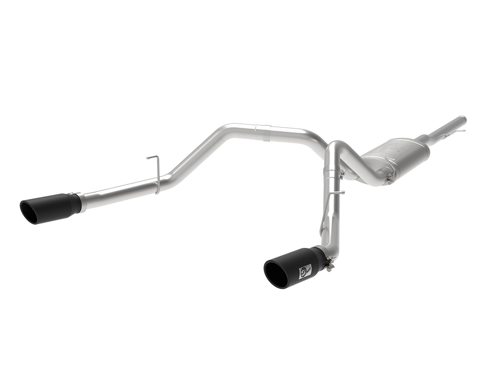 AFE Cat-Back Exhaust System (2009-2019 GM 1500 V6-4.3/V8-4.8/5.3L) - 49-44112-B