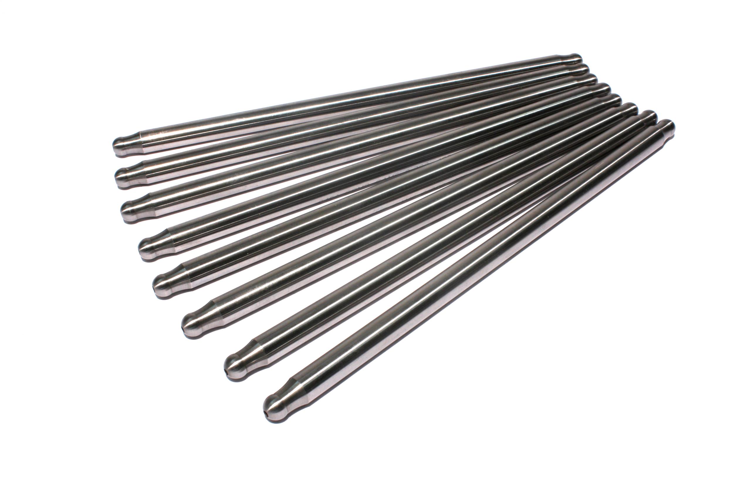 Comp Cams Hi-Tech One-Piece 8.680" Long, .135" Wall, 3/8" Diameter Pushrod Set of 8 - 8466-8