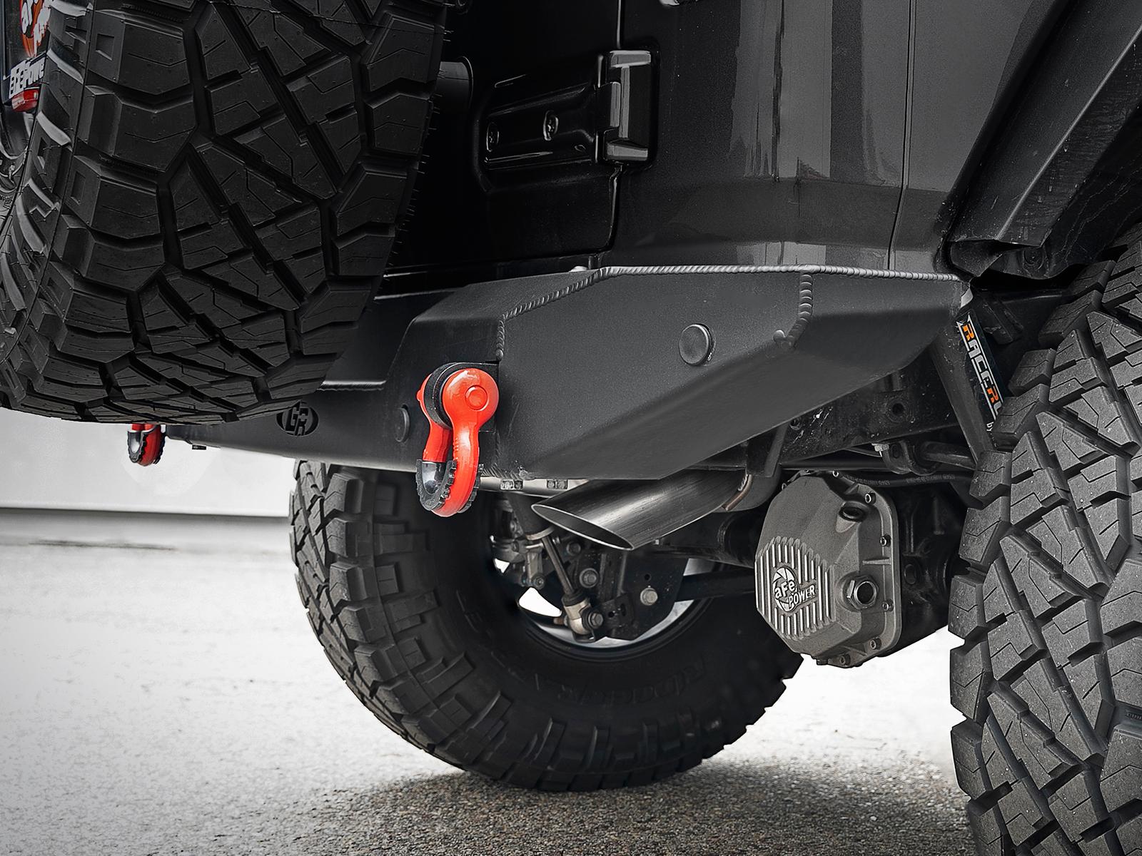 AFE Axle-Back Exhaust System (2018-2020 Jeep Wrangler L4-2.0L(t) / V6-3.6L) - 49-48080