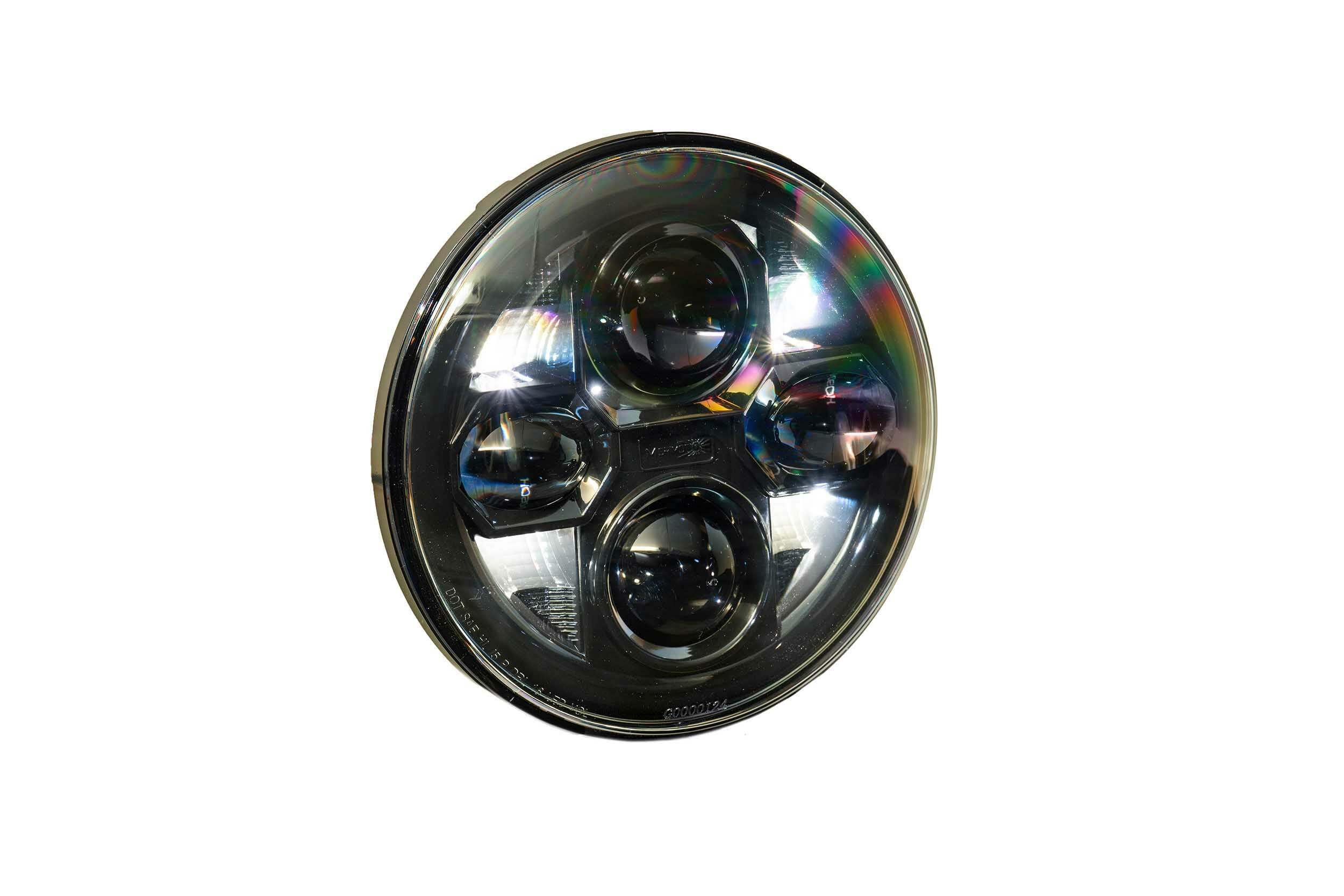 Morimoto Sealed Beam:  Sealed7 2.0 (7" Round) (Black) (Universal) - LF271