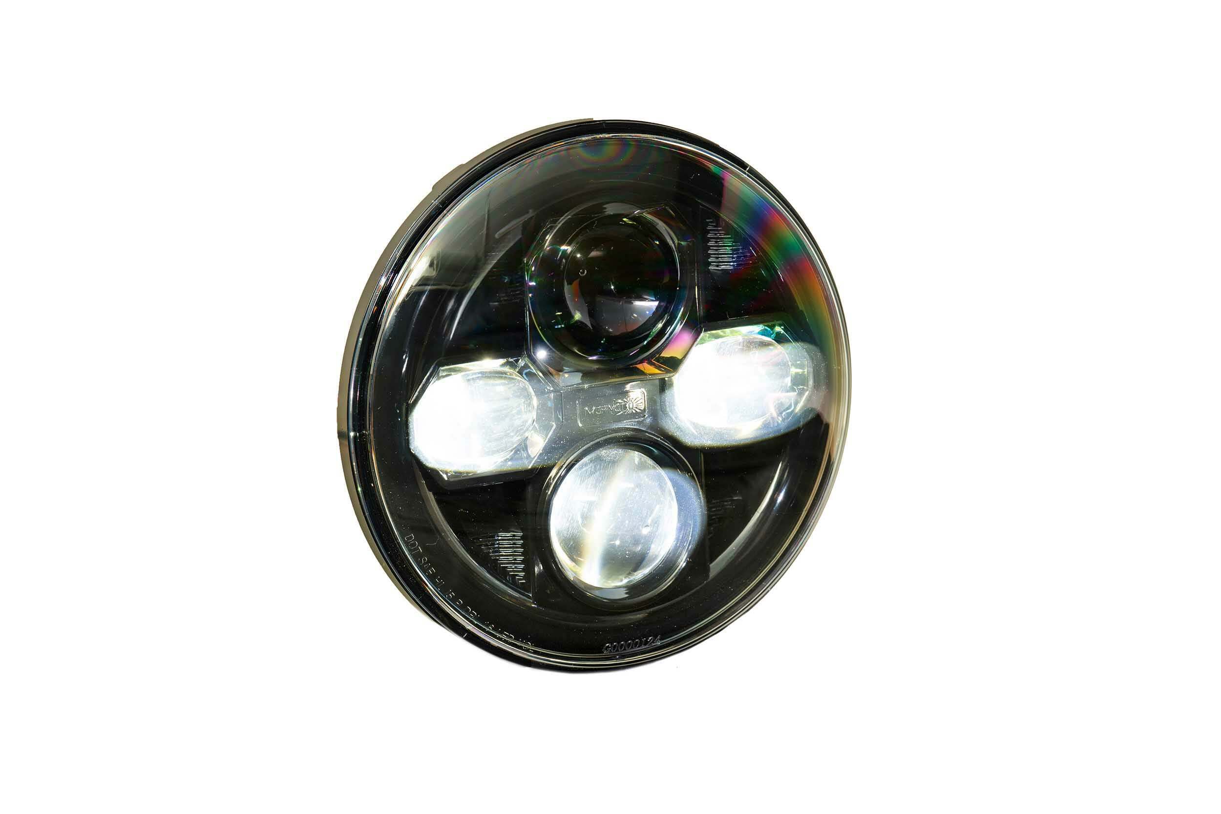 Morimoto Sealed Beam:  Sealed7 2.0 (7" Round) (Black) (Universal) - LF271