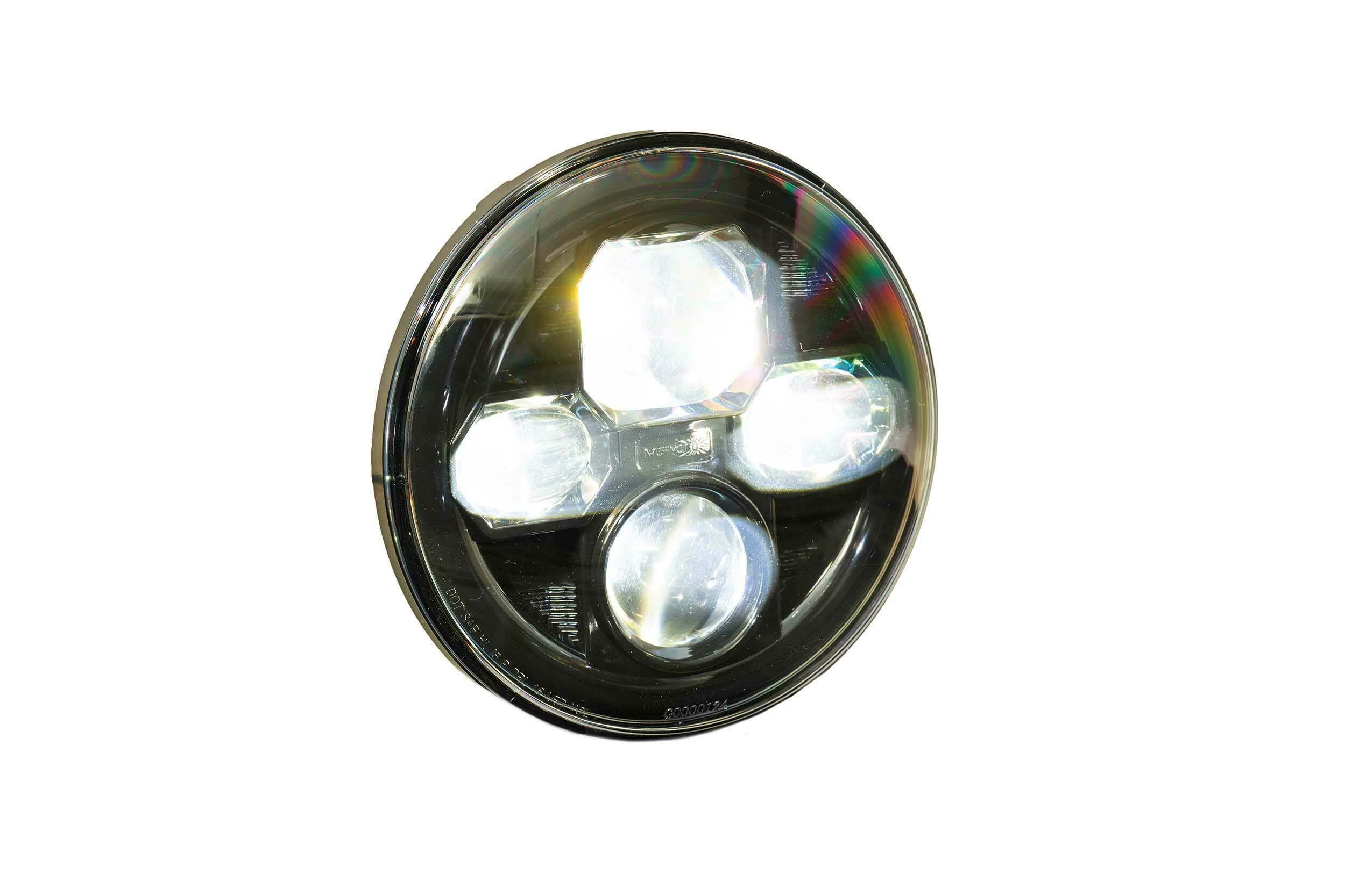 Morimoto Sealed Beam:  Sealed7 2.0 (7" Round) (Black) (Universal) - LF271