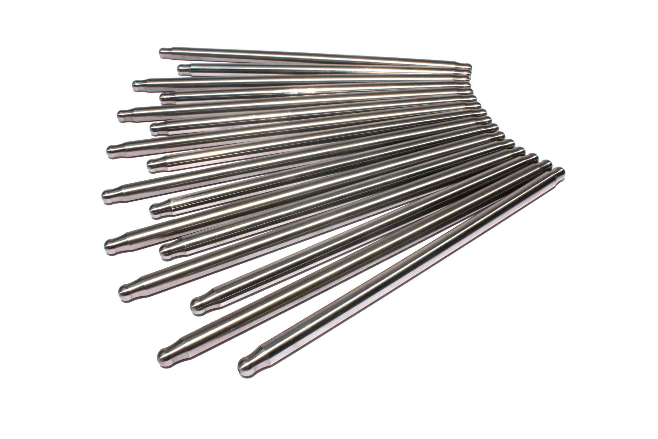 Comp Cams Hi-Tech One-Piece 8.280"/9.250" Long, .135" Wall, 3/8" Diameter Pushrod Set - 8496-16