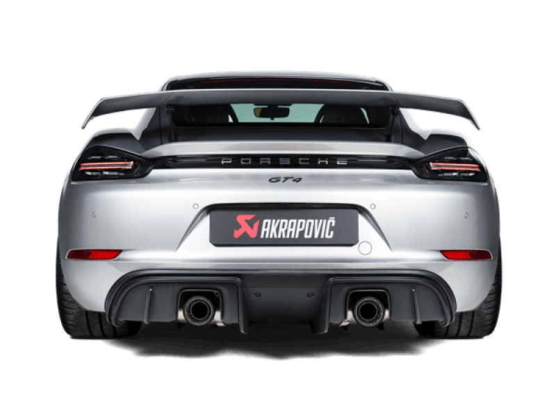 Akrapovic 2020-2020 Porsche Slip-On Race Line (Titanium). (2020-2020 718 Cayman, 718 Spyder, 718 Boxster) - S-PO/TI/18/1
