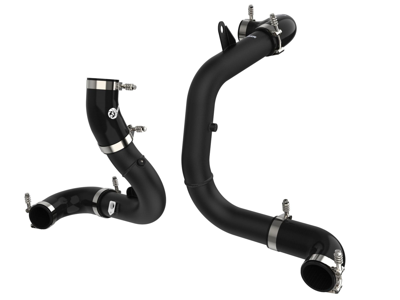 AFE BladeRunner 3 IN Aluminum Hot and Cold Charge Pipe Kit Black Volkswagen GTI (MKVIII) 22-23 L4-2.0L (t) (46-20604-B) - 46-20604-B