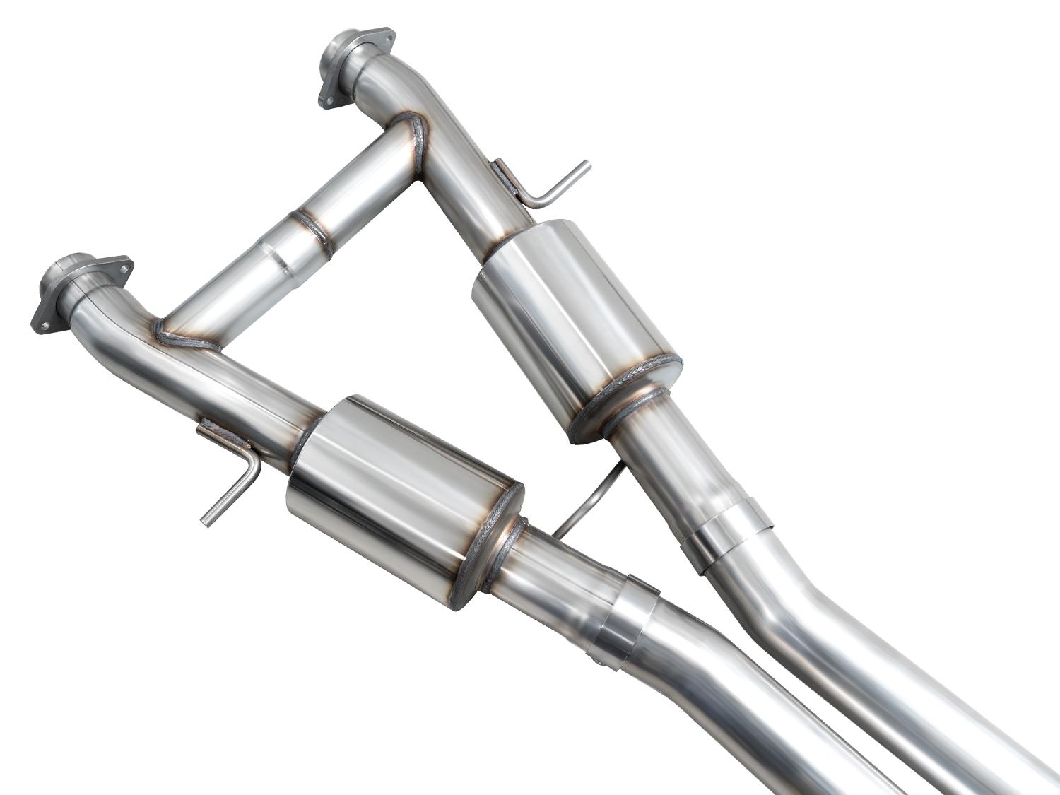 AWE Track Edition Exhaust - Diamond Black Tips (2011-2024 Dodge Durango 5.7L) - 3020-33575