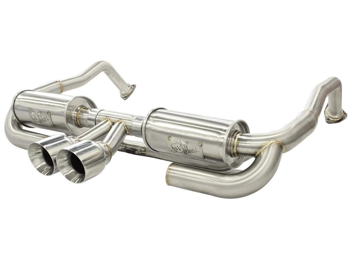 AFE MACH Force-Xp 2in to 2-1/2in Stainless Steel Cat-Back Exhaust System (2005-2008 Boxster, Boxster, Boxster, Cayman, Cayman) - 49-36409