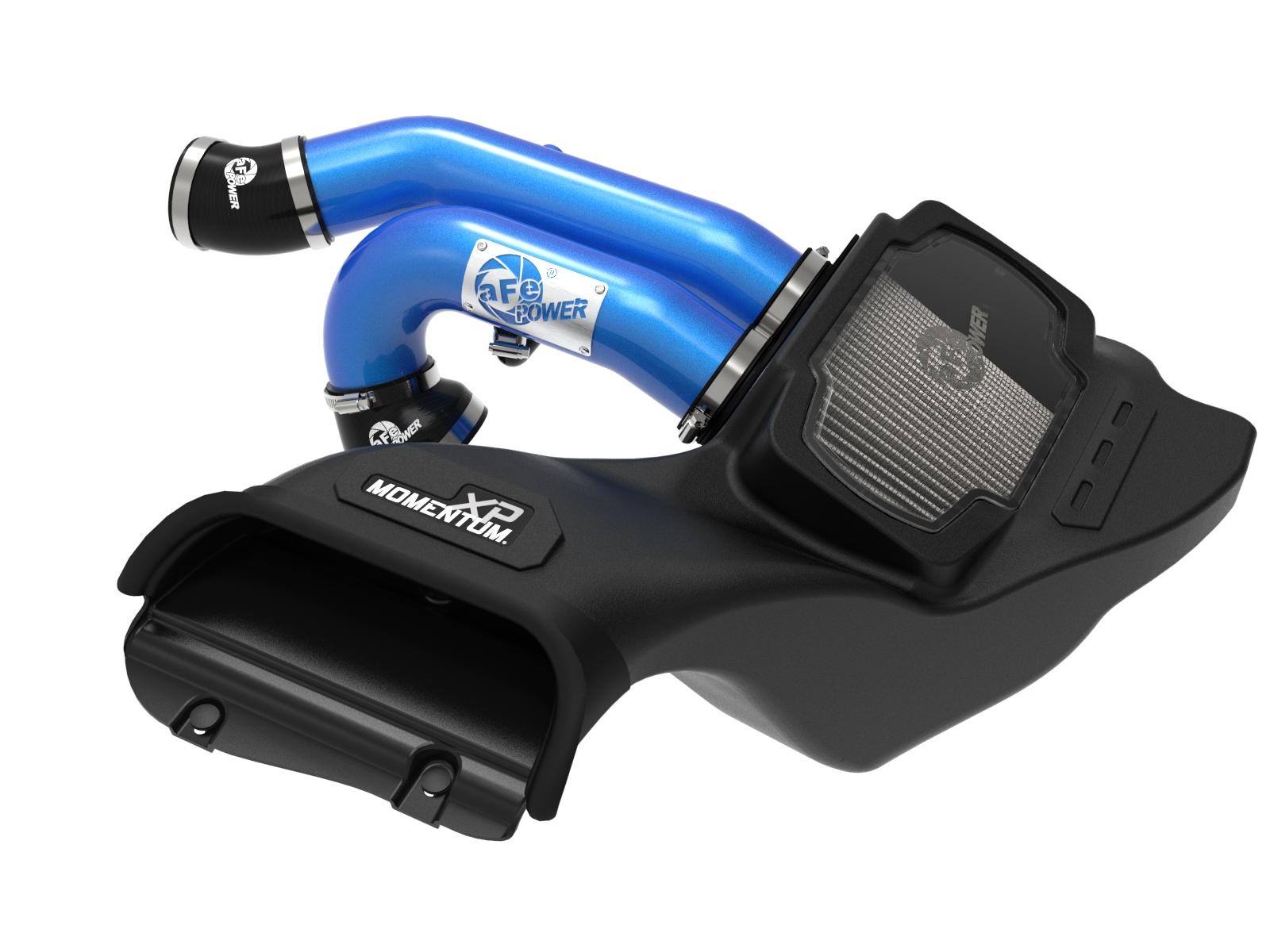 aFe Momentum XP Cold Air Intake System - (Blue) Pro Dry S Filter (2021-2022 Ford F-150 Raptor V6-3.5L) - 50-30072DL