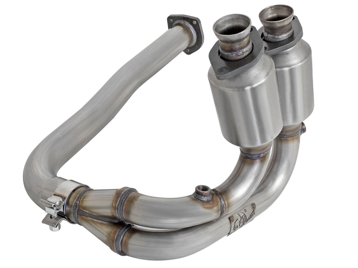 aFe POWER Direct Fit 409 Stainless Steel Front Catalytic Converter (2000-2003 Wrangler, Wrangler, Wrangler, Wrangler, TJ, TJ, TJ) - 47-48001