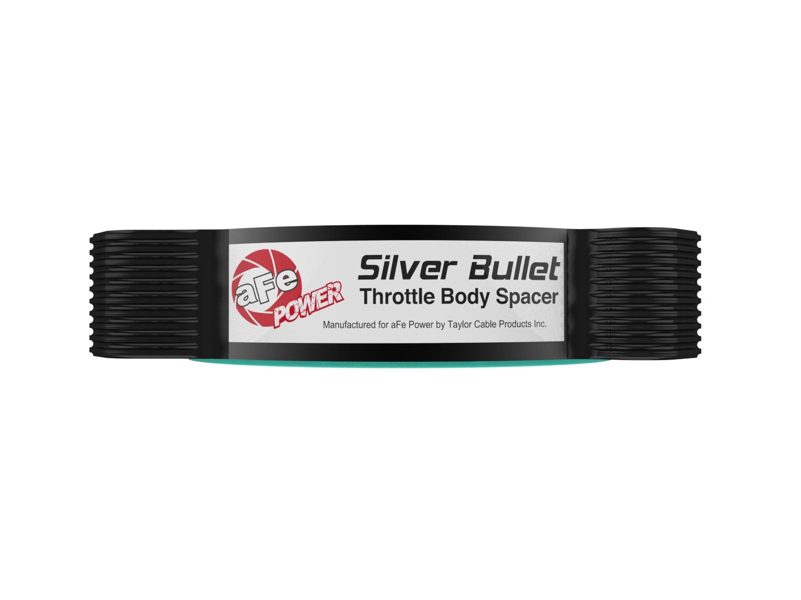AFE Silver Bullet Throttle Body Spacer Kit Black (Chevrolet Corvette (C8) 2020 V8-6.2L This item will only work with the factory air intake system.) - 46-34017B