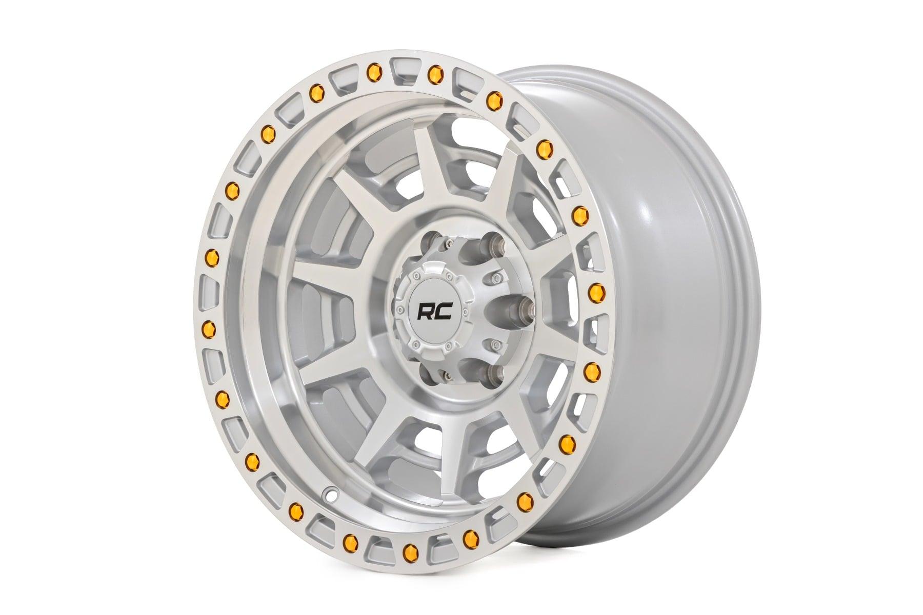 Rough Country 85 Series Wheel Simulated Beadlock Full Machine 17x9 8x6.5 +0 (1953-1999 F-350, F-250, W200 Pickup, K20 Pickup, C20 Pickup, C20 Suburban, K20 Suburban, K35/K3500 Pickup, C25/C2500 Suburban, C25/C2500 Pickup, K25/K2500 Pickup, W300 Pickup, K2