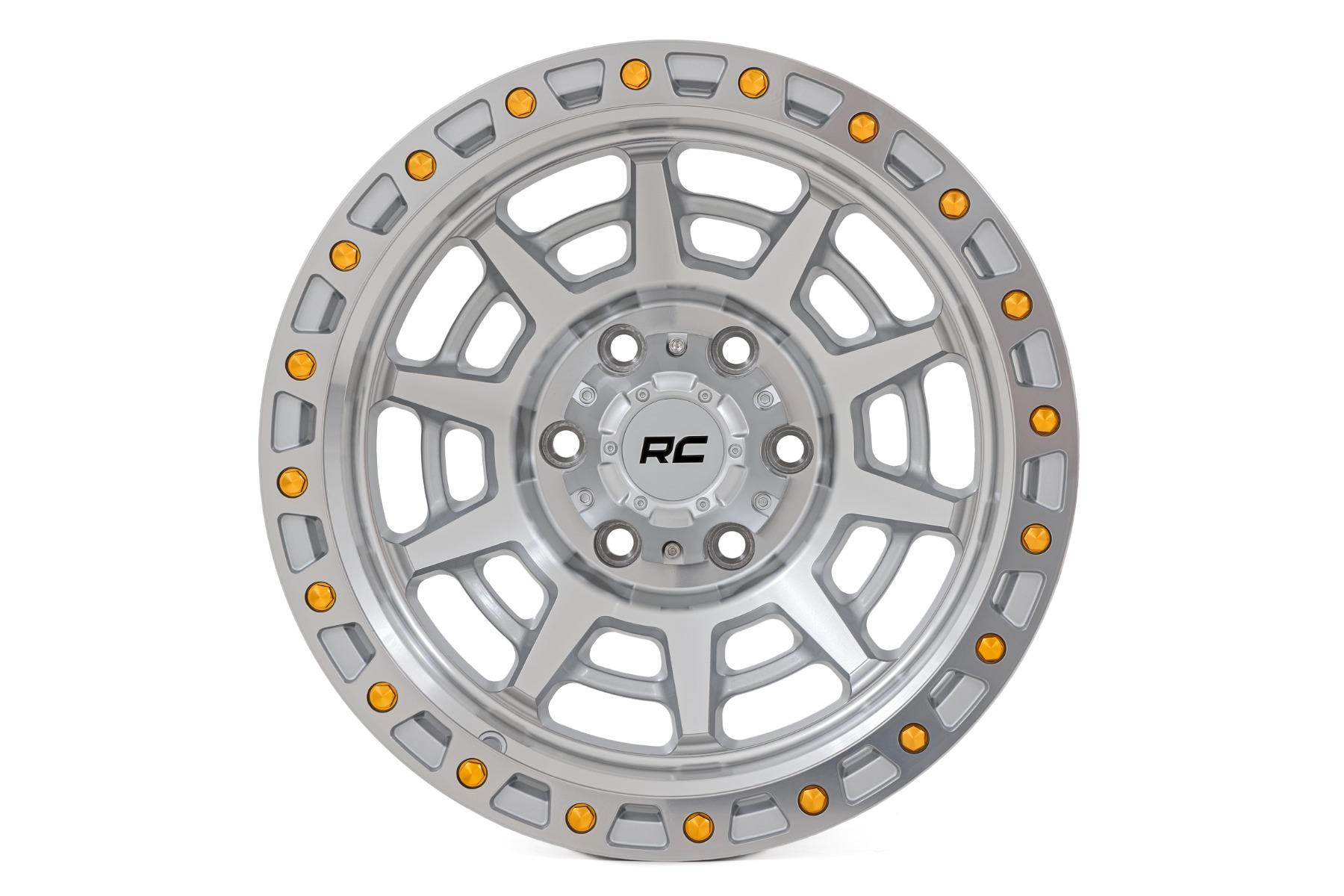 Rough Country 85 Series Wheel Simulated Beadlock Full Machine 17x9 8x6.5 +0 (1953-1999 F-350, F-250, W200 Pickup, K20 Pickup, C20 Pickup, C20 Suburban, K20 Suburban, K35/K3500 Pickup, C25/C2500 Suburban, C25/C2500 Pickup, K25/K2500 Pickup, W300 Pickup, K2