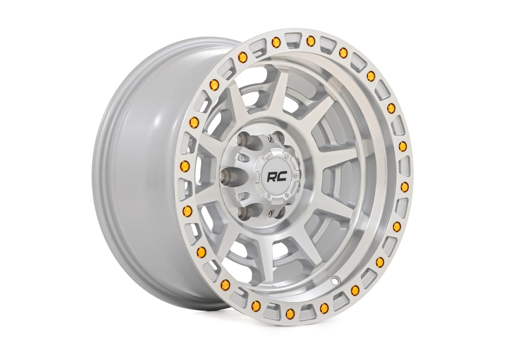 Rough Country 85 Series Wheel Simulated Beadlock Full Machine 17x9 8x6.5 +0 (1953-1999 F-350, F-250, W200 Pickup, K20 Pickup, C20 Pickup, C20 Suburban, K20 Suburban, K35/K3500 Pickup, C25/C2500 Suburban, C25/C2500 Pickup, K25/K2500 Pickup, W300 Pickup, K2