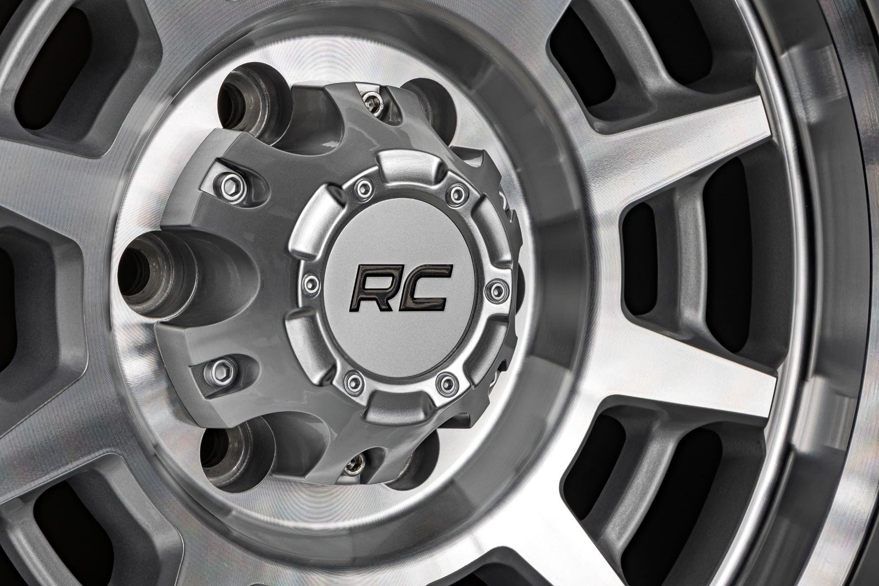 Rough Country 85 Series Wheel Simulated Beadlock Full Machine 17x9 8x6.5 +0 (1953-1999 F-350, F-250, W200 Pickup, K20 Pickup, C20 Pickup, C20 Suburban, K20 Suburban, K35/K3500 Pickup, C25/C2500 Suburban, C25/C2500 Pickup, K25/K2500 Pickup, W300 Pickup, K2