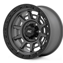 Rough Country 85 Series Wheel Simulated Beadlock Gunmetal Gray/Black 17x9 5x4.5 -12mm (1960-1998 W100 Series, W100 Pickup, W100, Bronco II, Cherokee, Wagoneer, Pickup, Ranger, Wrangler, Comanche, Sonoma, Grand Cherokee, T100, Tacoma, B3000) - 85170913A