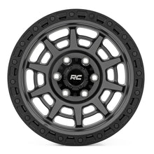 Rough Country 85 Series Wheel Simulated Beadlock Gunmetal Gray/Black 17x9 6x135 -12mm (2003-2012 Expedition, F-150) - 85170917A