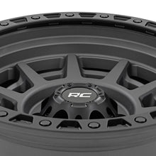 Rough Country 85 Series Wheel Simulated Beadlock Gunmetal Gray/Black 17x9 6x135 -12mm (2003-2012 Expedition, F-150) - 85170917A
