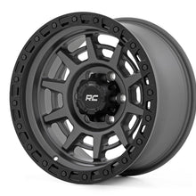 Rough Country 85 Series Wheel Simulated Beadlock Gunmetal Gray/Black 17x9 6x5.5 -18mm (1960-1999 C10 Pickup, Land Cruiser, K10 Pickup, Blazer, K20 Pickup, K25/K2500 Pickup, K15/K1500 Suburban, Jimmy, K15/K1500 Pickup, Wagoneer, Cherokee, J20, J10, K10 Sub